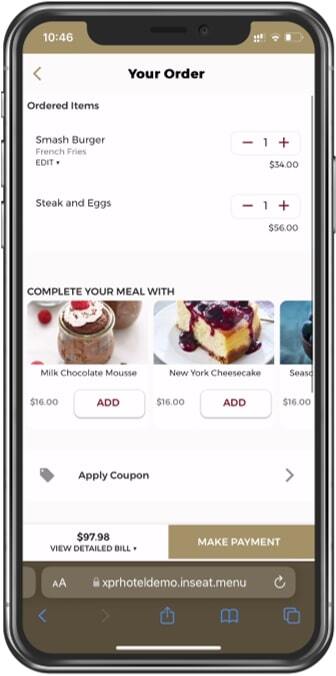 Upsell on Mobile Ordering