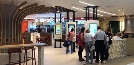 Self Ordering Kiosk Burger King