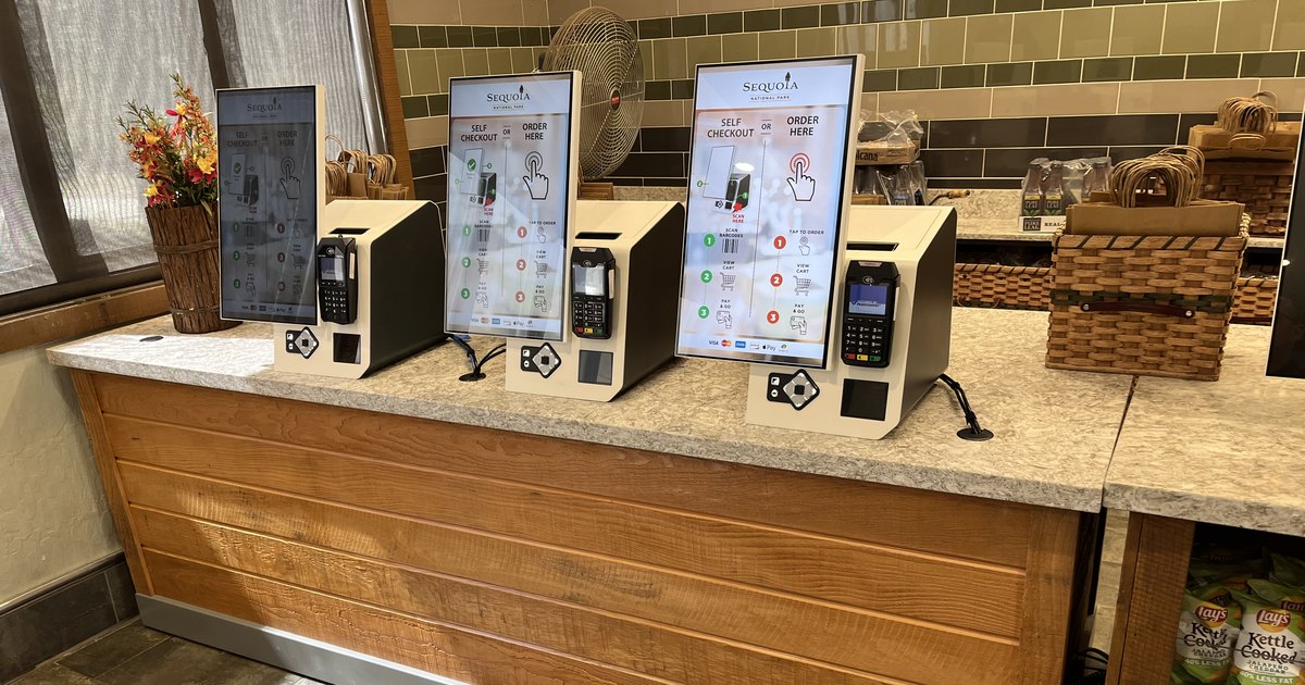 XPR self-ordering kiosks at Lodgepole in Sequoia National Park, a remote location where network connectivity is unreliable